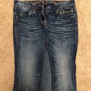 Rock revival jean skirt size 29